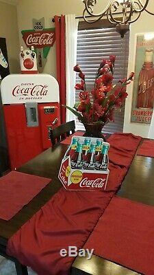 1958 6 Pk Coca-cola Diecut Tin Sign