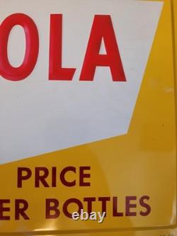 1959 Lotta Cola 16oz Embossed Metal Sign
