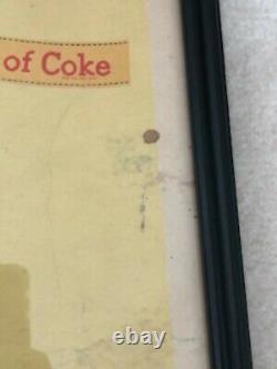 1959, Vintage, Original, Scarce Coke Cardboard Sign, Be Really Refreshed! , VG+