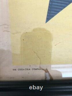 1959, Vintage, Original, Scarce Coke Cardboard Sign, Be Really Refreshed! , VG+