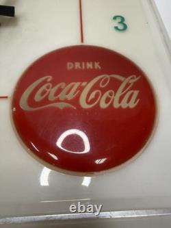 1960's Coca Cola Lighted Electric Wall Clock Sign Things Go Better With Coke C16