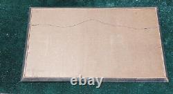 1960s Coca-Cola Advertising Sign. Cardboard with Orig. Frame. 21.5x37.5