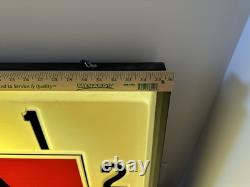 1960s ENJOY COCA COLA 36 X 36 Large Advertising CLOCK ILLUMINATED DIAL SIGN