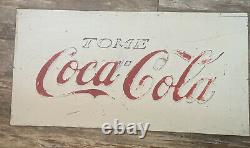1960s Mexican Coca Cola metal sign 23x11.5 Tome