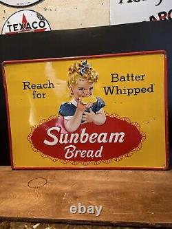 1962 Embossed Original & Authentic''sunbeam'' Painted Metal Sign 27.5x19 In