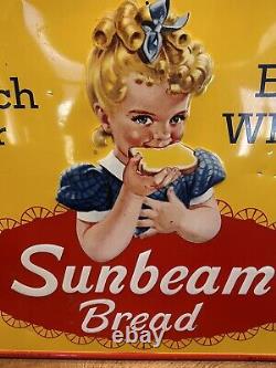 1962 Embossed Original & Authentic''sunbeam'' Painted Metal Sign 27.5x19 In