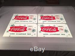 1963 Vintage Things Go Better With Coke Enjoy Coca Cola w Ice light sign CC5
