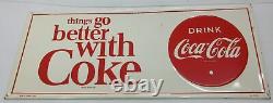 1965 things go better with Coke Coca-Cola Metal Sign