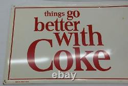 1965 things go better with Coke Coca-Cola Metal Sign