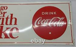 1965 things go better with Coke Coca-Cola Metal Sign