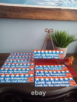 1970 Coca-Cola Sign Logo Ad Campaign Look Up America Look Up For The Real Thing