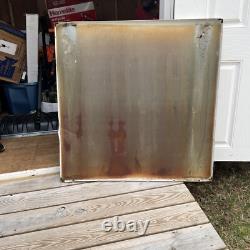 1970's VINTAGE Metal Enjoy Coca Cola Advertising Swoosh Sign 36 X 36