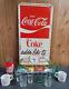 1976 Vintage Coca-Cola metal sign original Coke adds life to everything nice