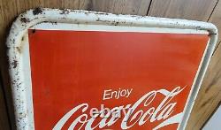 1976 Vintage Coca-Cola metal sign original Coke adds life to everything nice
