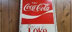 1976 Vintage Coca-Cola metal sign original Coke adds life to everything nice