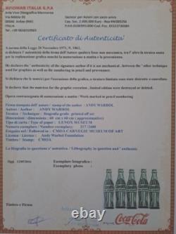 1980s Andy Warhol Signed Limited Edition Lithograph Coca-Cola