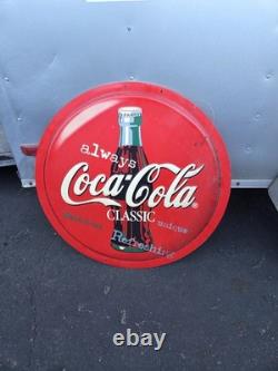 1990 Always COCA COLA COKE Sign Round Plastic Bottle Cap 36 Inches