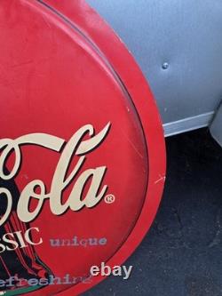 1990 Always COCA COLA COKE Sign Round Plastic Bottle Cap 36 Inches
