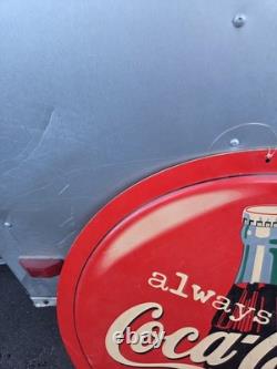 1990 Always COCA COLA COKE Sign Round Plastic Bottle Cap 36 Inches