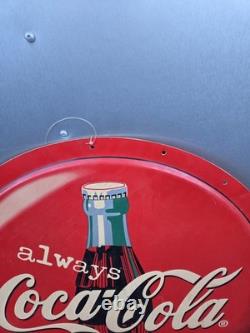 1990 Always COCA COLA COKE Sign Round Plastic Bottle Cap 36 Inches