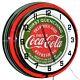 19 Drink Coca-Cola Thirst Quenching Sign Double Neon Clock (Red)