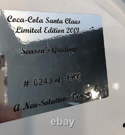 2001 Coca Cola Limited Edition Seasons Greetings Lighted Sign #0243 Out Of 1500