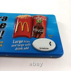 2004 McDonalds Extra Value Meal Sign Pop Art Y2K Coca-Cola Drive Thru Decor VTG