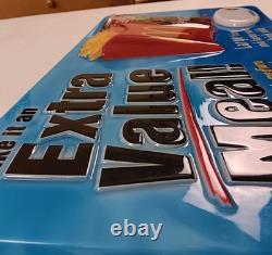 2004 McDonalds Extra Value Meal Sign Pop Art Y2K Coca-Cola Drive Thru Decor VTG