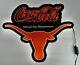 2019 Coca-Cola Texas Longhorns 24x19 LED Light-up Sign WORKS GREAT