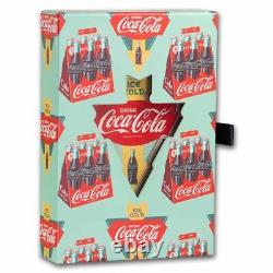 2024 Coca-Cola 1930s Vintage Shaped Sign 1 oz Silver Medal
