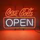 20x16 Coca Cola Open Neon Sign Light Lamp Man Cave Room Bar Garage Shop MS