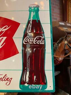 27 Tin Embossed Coca Cola COKE 1960's Advertising Sign Watch Video