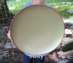 (2) 16 Coca Cola Metal Dome Button Advertising Coke Signs 1950's Diner Style