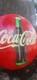 35-year-old rare Coca-Cola button sign from 1990 very unique One of a Kind sign