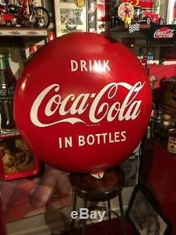 3 Foot in diameter Bubble Coca Cola VINTAGE SIGN FROM THE 1950's