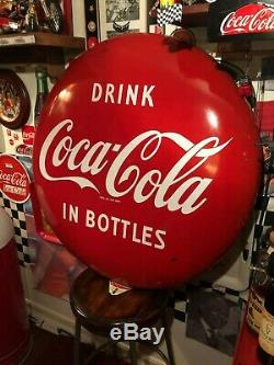 3 Foot in diameter Bubble Coca Cola VINTAGE SIGN FROM THE 1950's