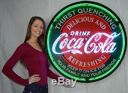 3 Neon sign in metal can collection 36 Coca Cola Chevy Texaco Chevrolet Coke