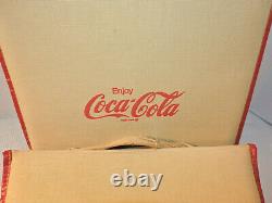 3 Rare Vintage Original Coca Cola advertising seat cushions Nice