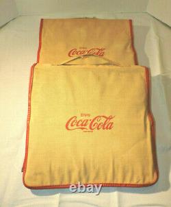 3 Rare Vintage Original Coca Cola advertising seat cushions Nice