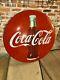 48 Coca Cola Button Vintage Original Porcelain Metal Rare Coke Advertising Sign