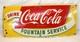 50's COCA COLA FOUNTAIN SERVICE Soda Beverage ADVERTISING Sign 12x28