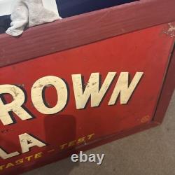 50x20 Drink Royal Crown Cola Best By Taste- Test Tin Sign With Frame
