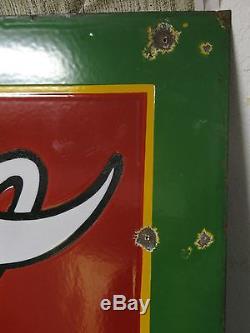 54 Large 1930 Coca Cola SSP Porcelain Store Sign Tenn Enamel RARE SIZE V-Fine
