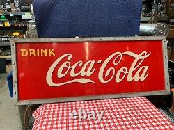 60 COKE Coca-Cola Tin Advertising Sign Watch Video