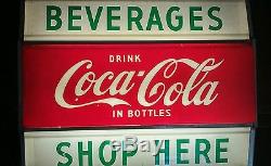 60's Coca Cola light up sign COKE lighted Hanover Corp. Columbus, Ohio- 27-NICE