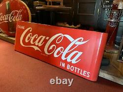 67 COKE Coca-Cola Porcelain 1950's Advertising Sign Watch Video