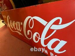 67 COKE Coca-Cola Porcelain 1950's Advertising Sign Watch Video