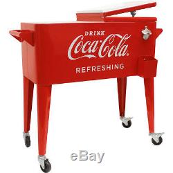 80-Quart Retro Coca-Cola Cooler Refreshing