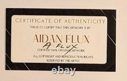 AIDAN FLUX COCA COLA SMILES Hand Signed LARGE Print Framed LtdEd of 19 COA