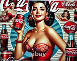 AIDAN FLUX COCA COLA SMILES Hand Signed LARGE Print Framed LtdEd of 19 COA